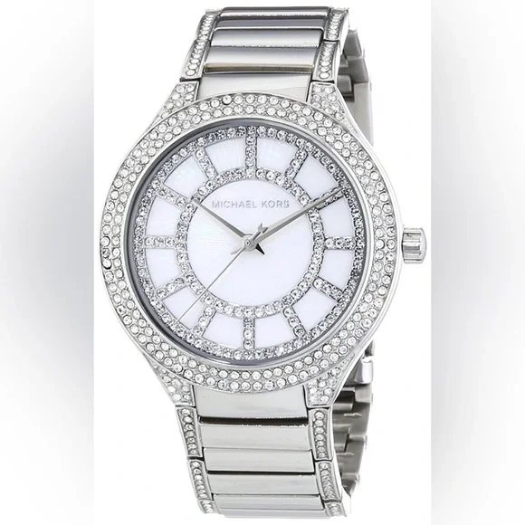Michael Kors Women's MK3311 'Kerry' Crystal Stainless Steel Watch - Picture 1 of 4